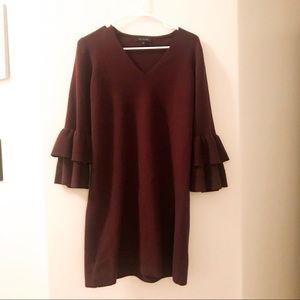ANN TAYLOR MAROON DRESS